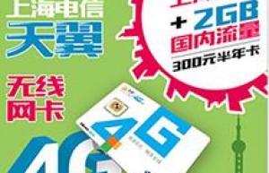 上海电信4G的上网资费卡，半年本地22G+漫游2G，8折，只要240元了